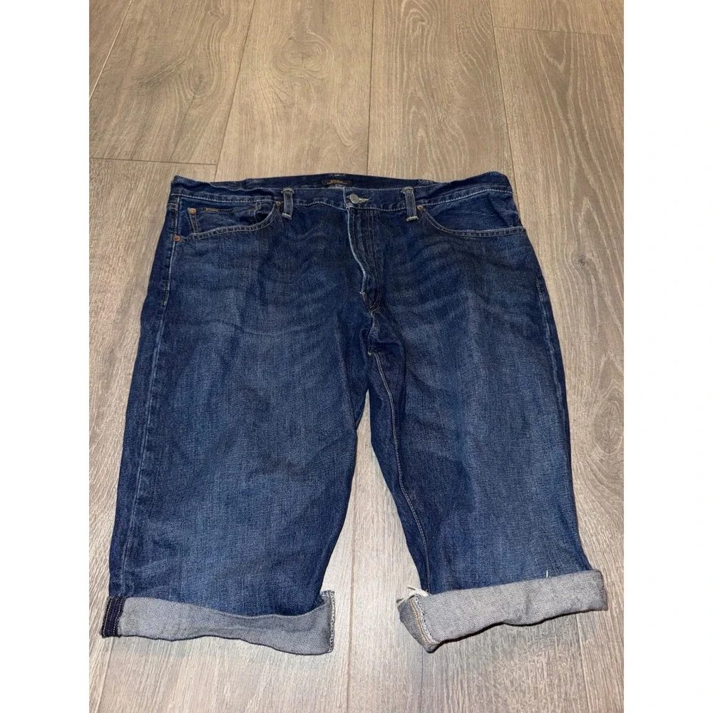 Polo Ralph Lauren Hampton Relaxed Straight Mens Denim jorts shorts Dark Blue 40